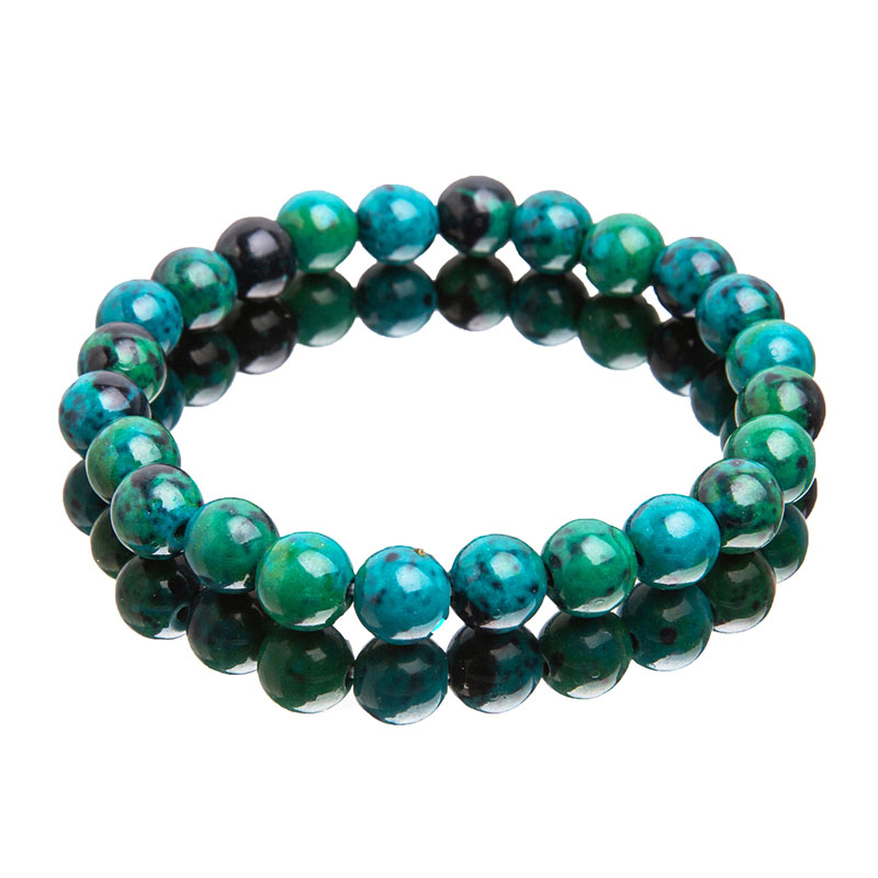 Chrysocolla beads