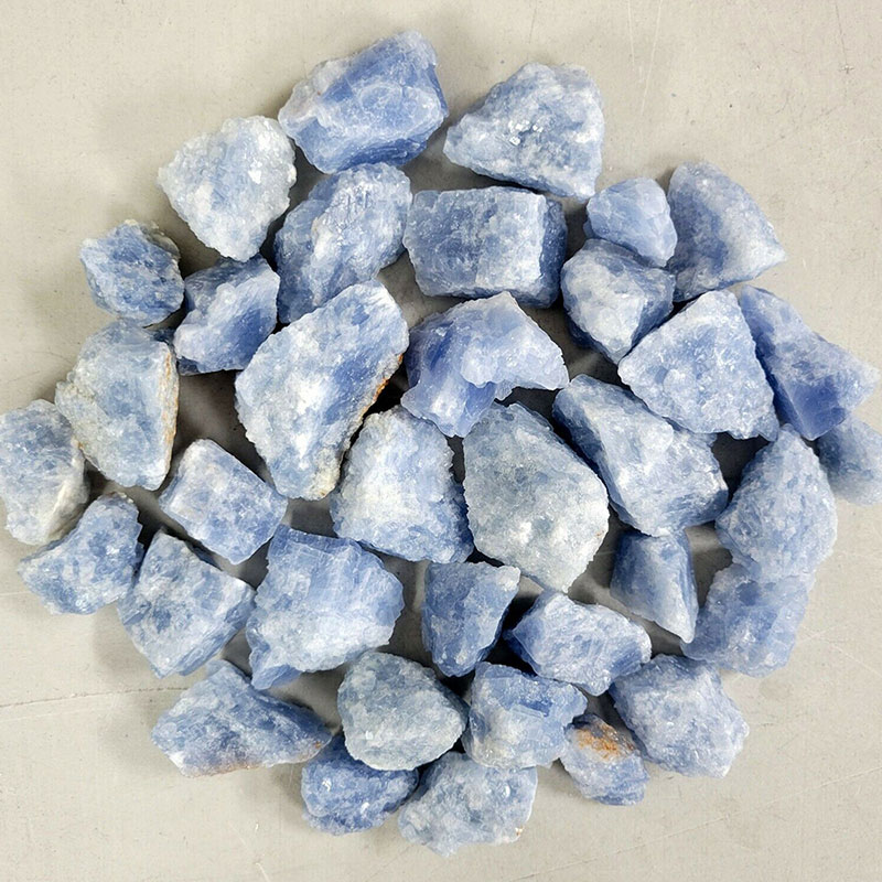 Raw blue celestite