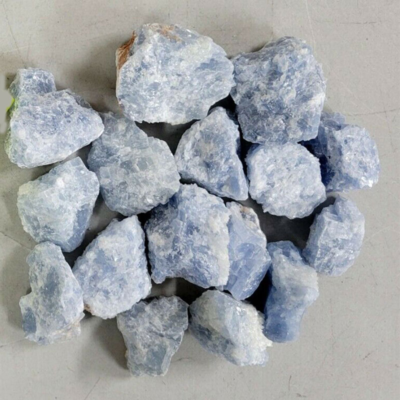 Raw blue celestite