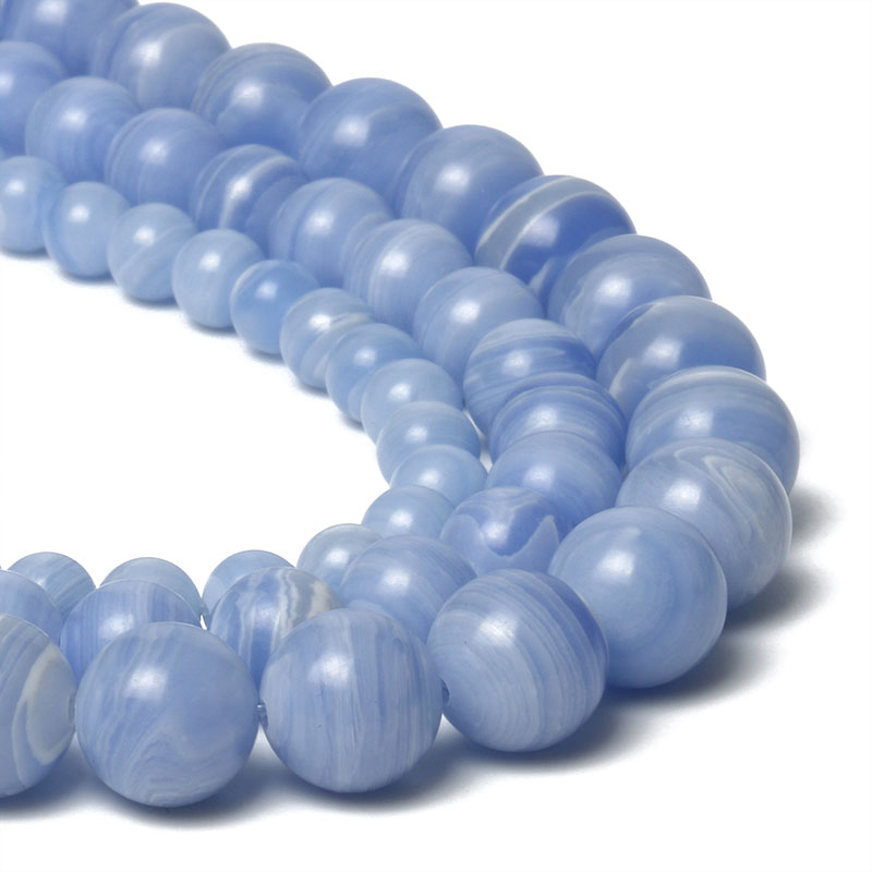 Blue Lace Agate Beads