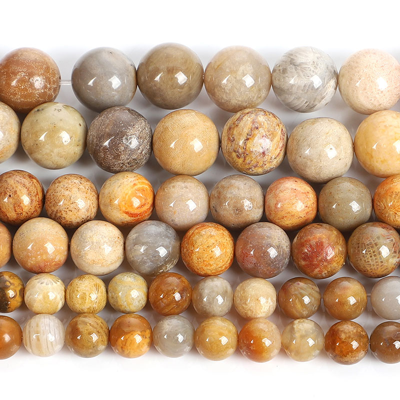 Coral Jade Beads