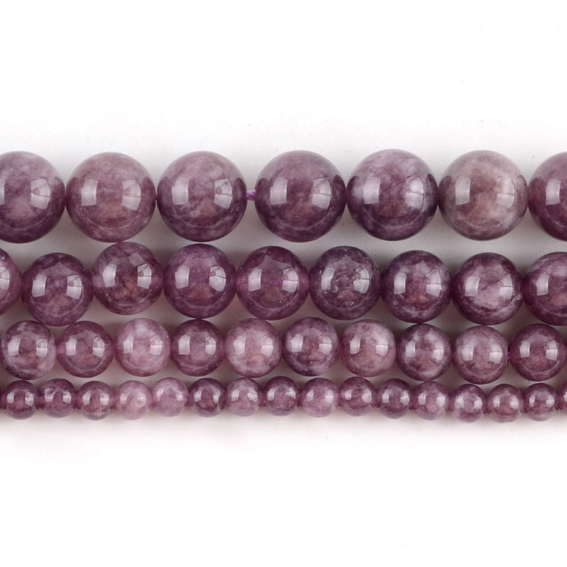 Lepidolite beads