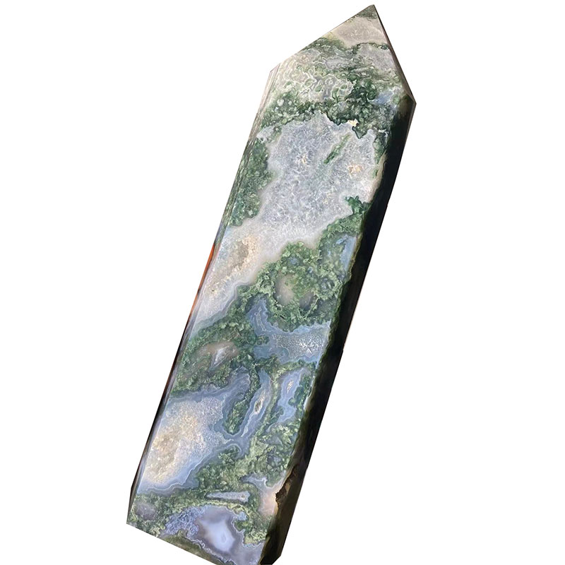 moss agate wand