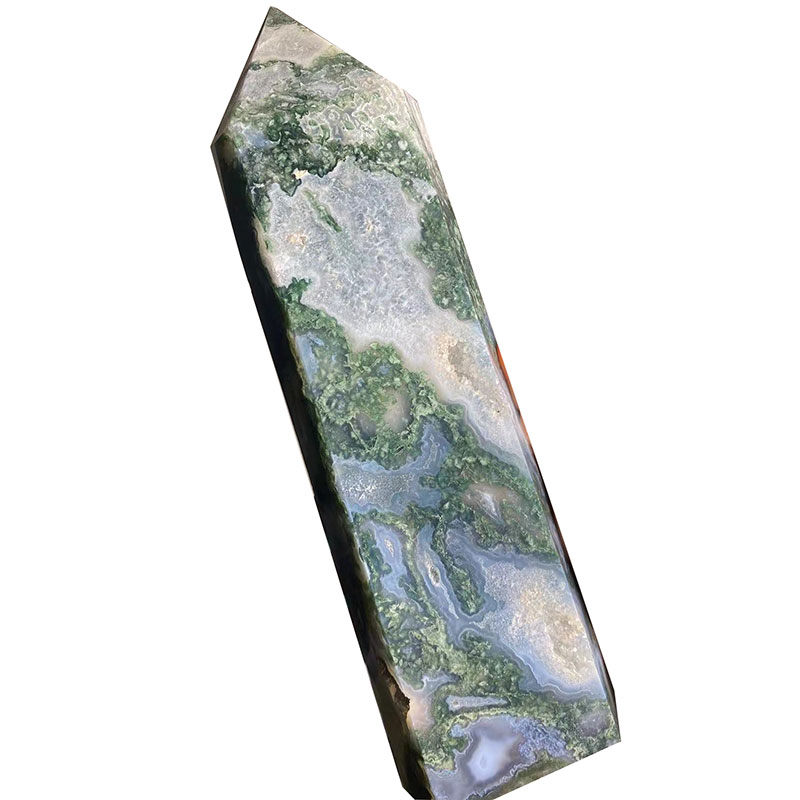 moss agate pillar