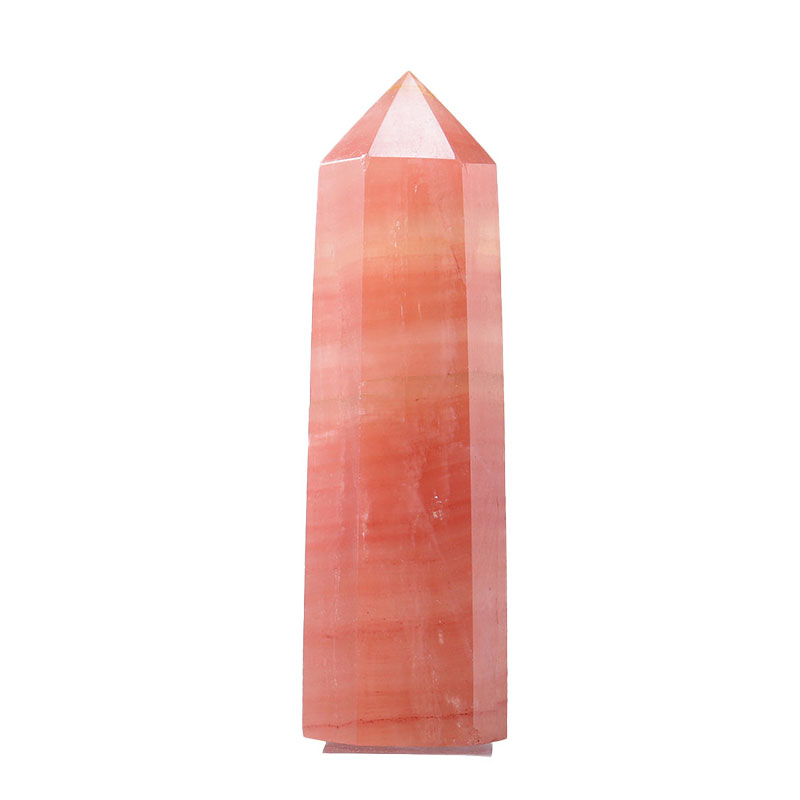 pink calcite wand