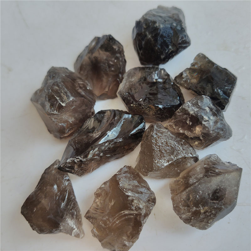 raw smoky quartz stone