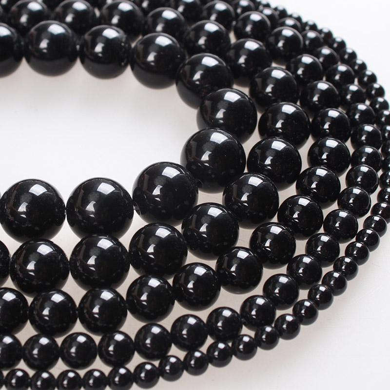 black tourmaline beads