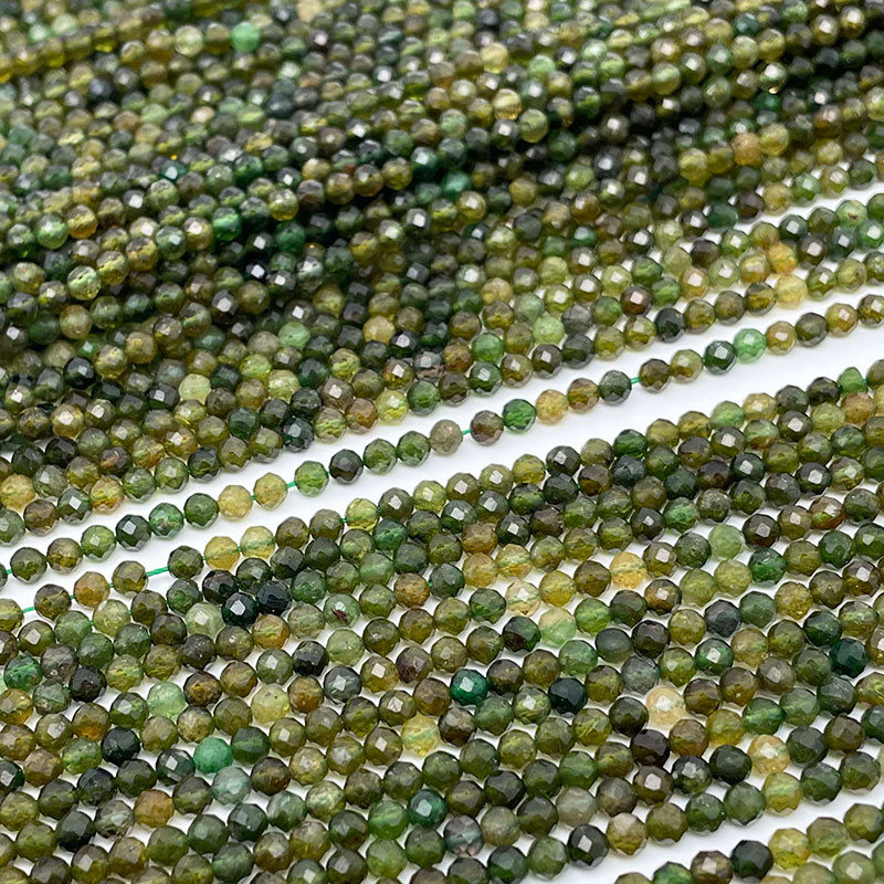 tourmaline green beads