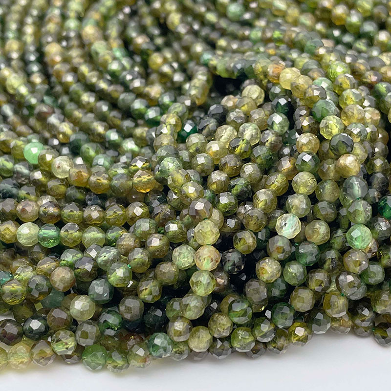 tourmaline green beads