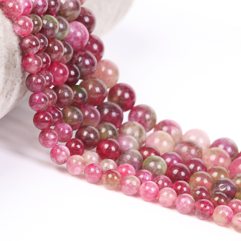 watermelon tourmaline beads