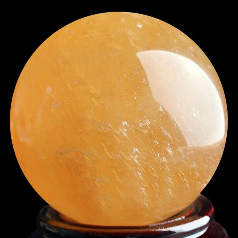 yellow calcite ball